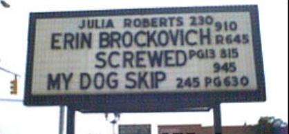 movie sign